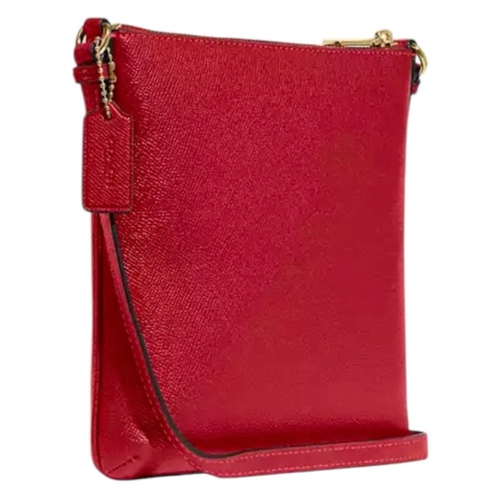 Coach NWT 1941 Red Crossgrain Leather Mini Rowan File Crossbody - Picture 5 of 15